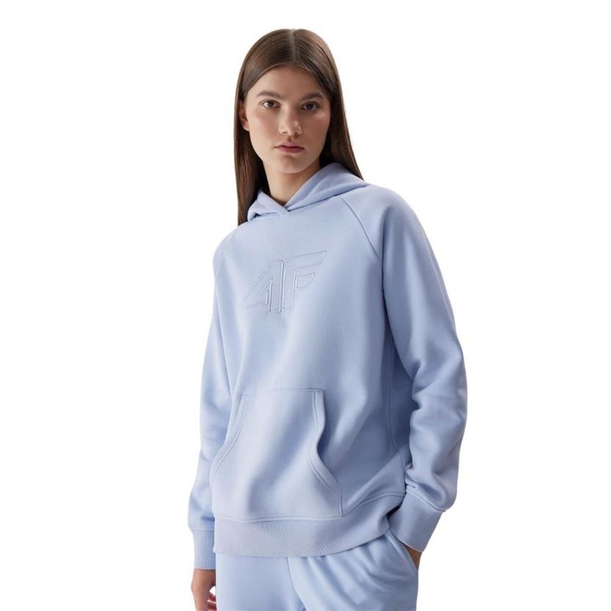 4F 4F Women's AW23TSWSF0765 Hoodie in Violet - 4