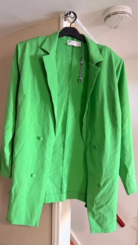 Asos Luxe Green Double-Breasted Blazer