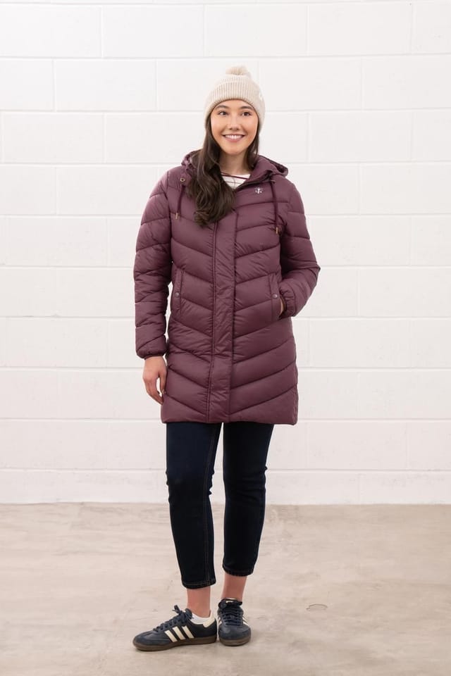 Lighthouse Clothing Lighthouse Clothing Women's Laurel Coat in Burgundy - 2