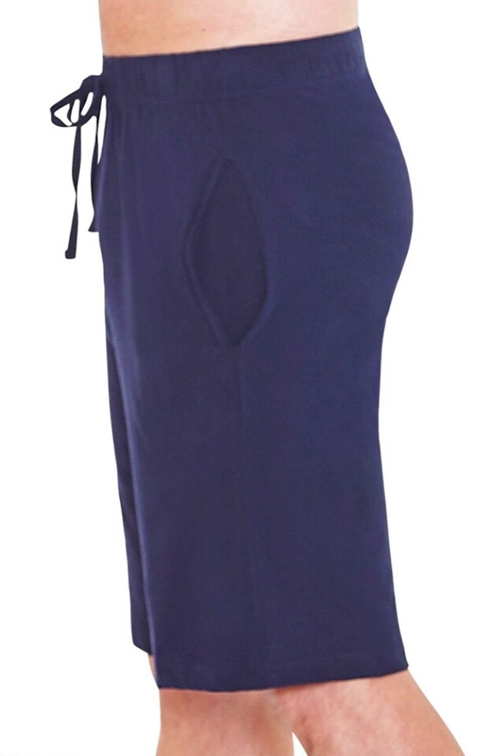 Just Essentials Just Essentials Men's Mens Jersey Pyjama Shorts in Navy - 4