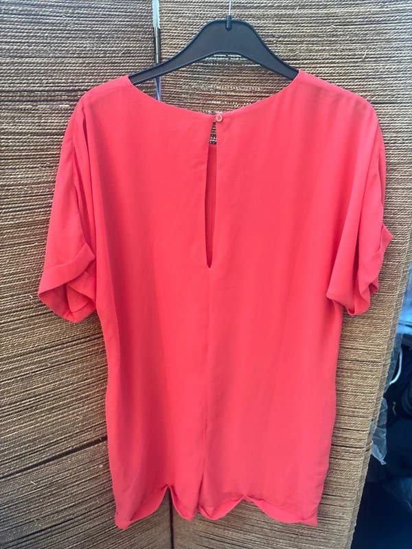 Neon Rose Neon rose loose coral playsuit