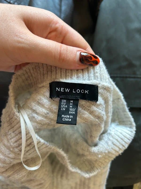 New Look New Look White Batwing Knit Jumper