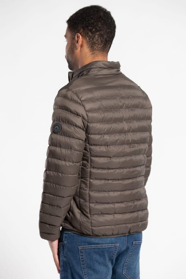 Tokyo Laundry Tokyo Laundry Men's Fleece Lined Padded Jacket in Khaki - 2