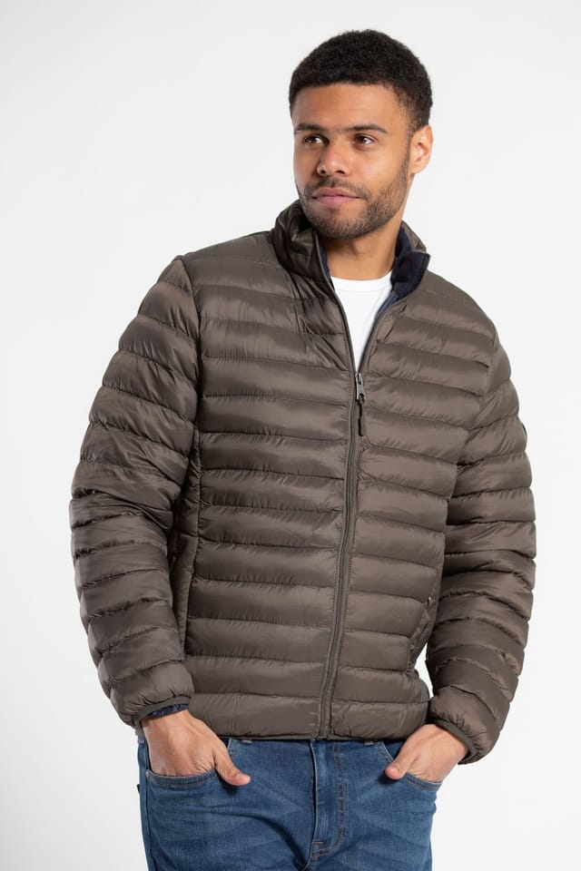 Tokyo Laundry Tokyo Laundry Men's Fleece Lined Padded Jacket in Khaki - 3