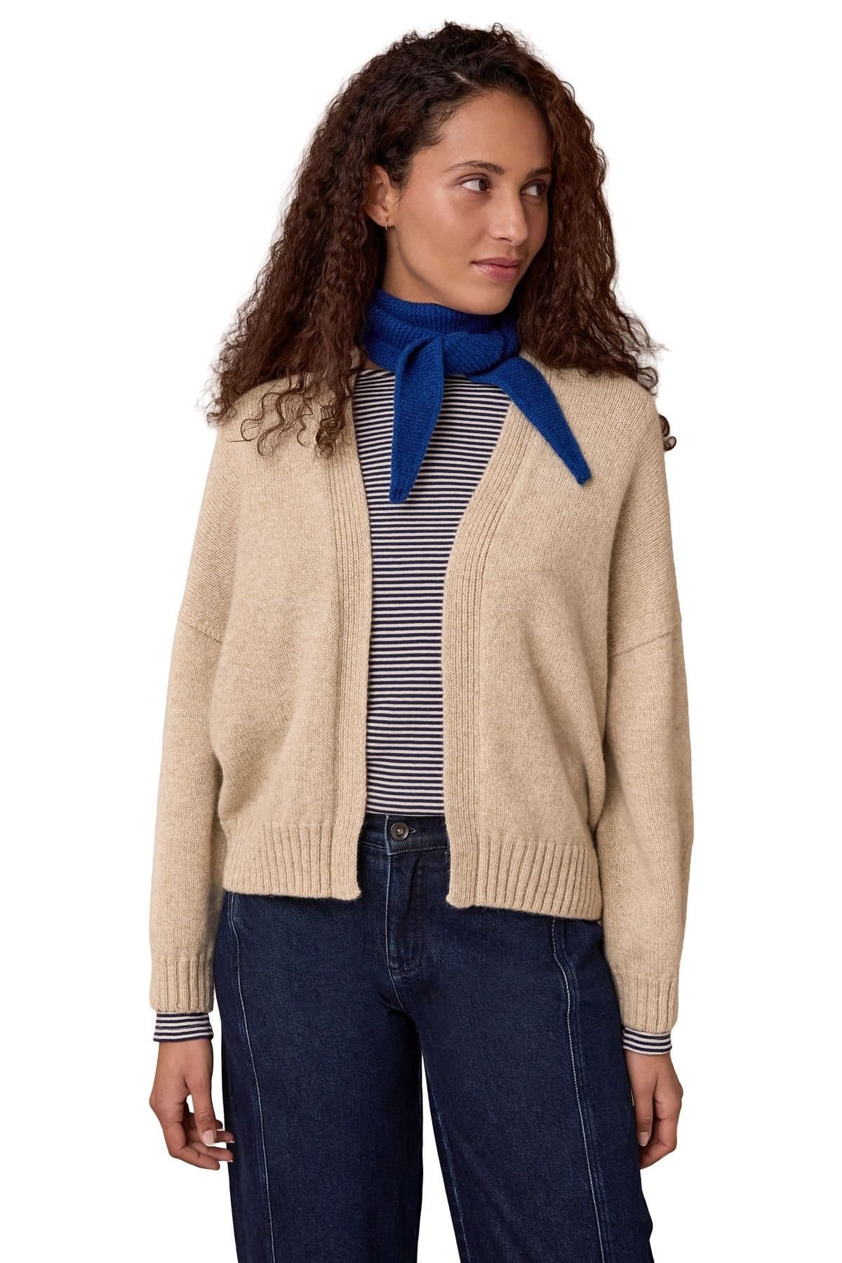 Celtic & Co Celtic & Co Women's Supersoft Weekend Cardigan in Light Beige