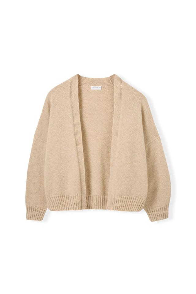 Celtic & Co Celtic & Co Women's Supersoft Weekend Cardigan in Light Beige - 2