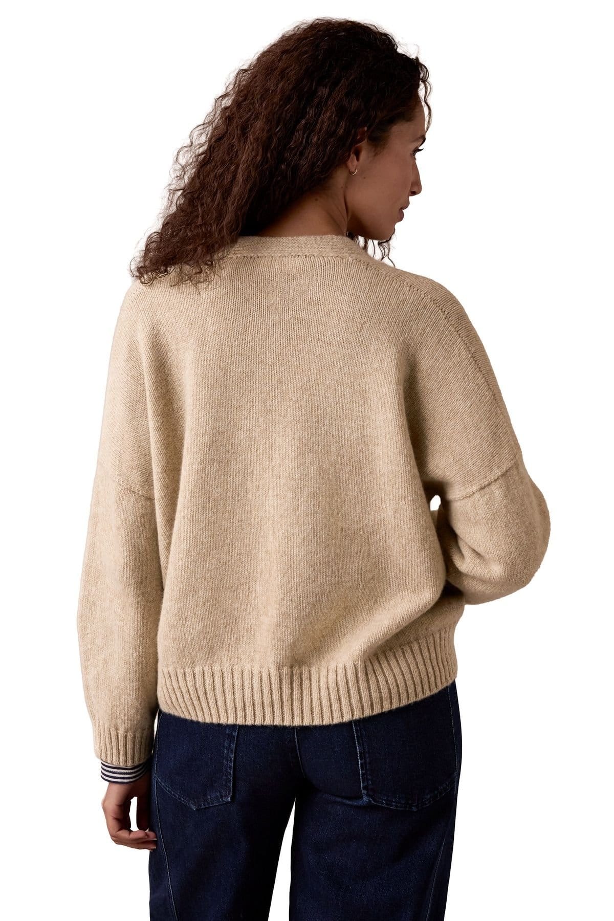 Celtic & Co Celtic & Co Women's Supersoft Weekend Cardigan in Light Beige - 4