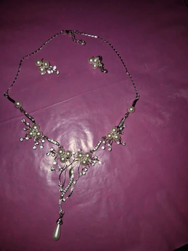 Jon Richard Bridal necklace and earrings set jon richard