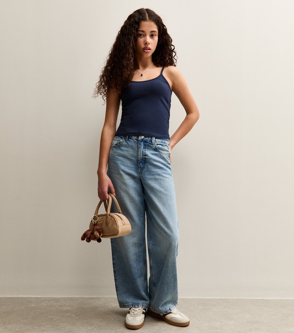 New Look Girls' Navy Scoop Neck Cami Vest Top New Look - 3