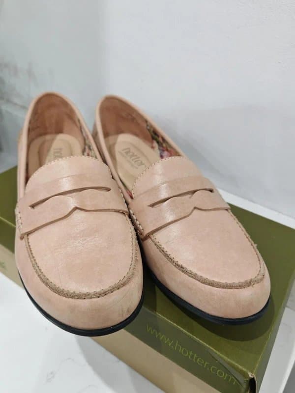 Hotter Hotter Sorbet Slip On Leather Loafer Shoes Size UK 6 EU 39 ,,
