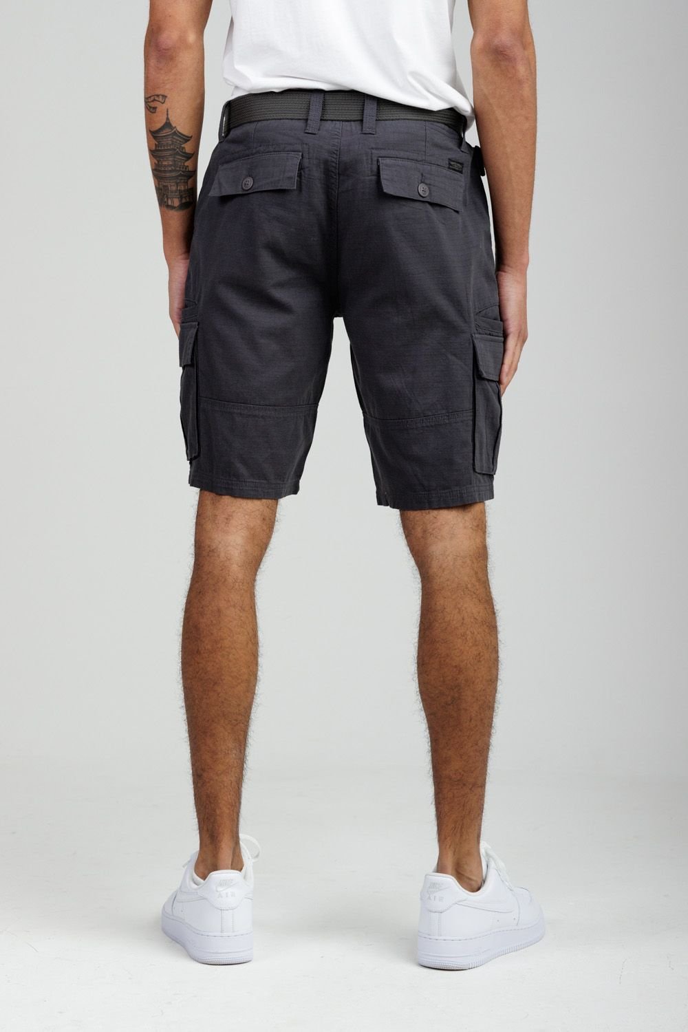 Tokyo Laundry Tokyo Laundry Men's Cotton Ripstop Cargo Shorts in Grey - 2