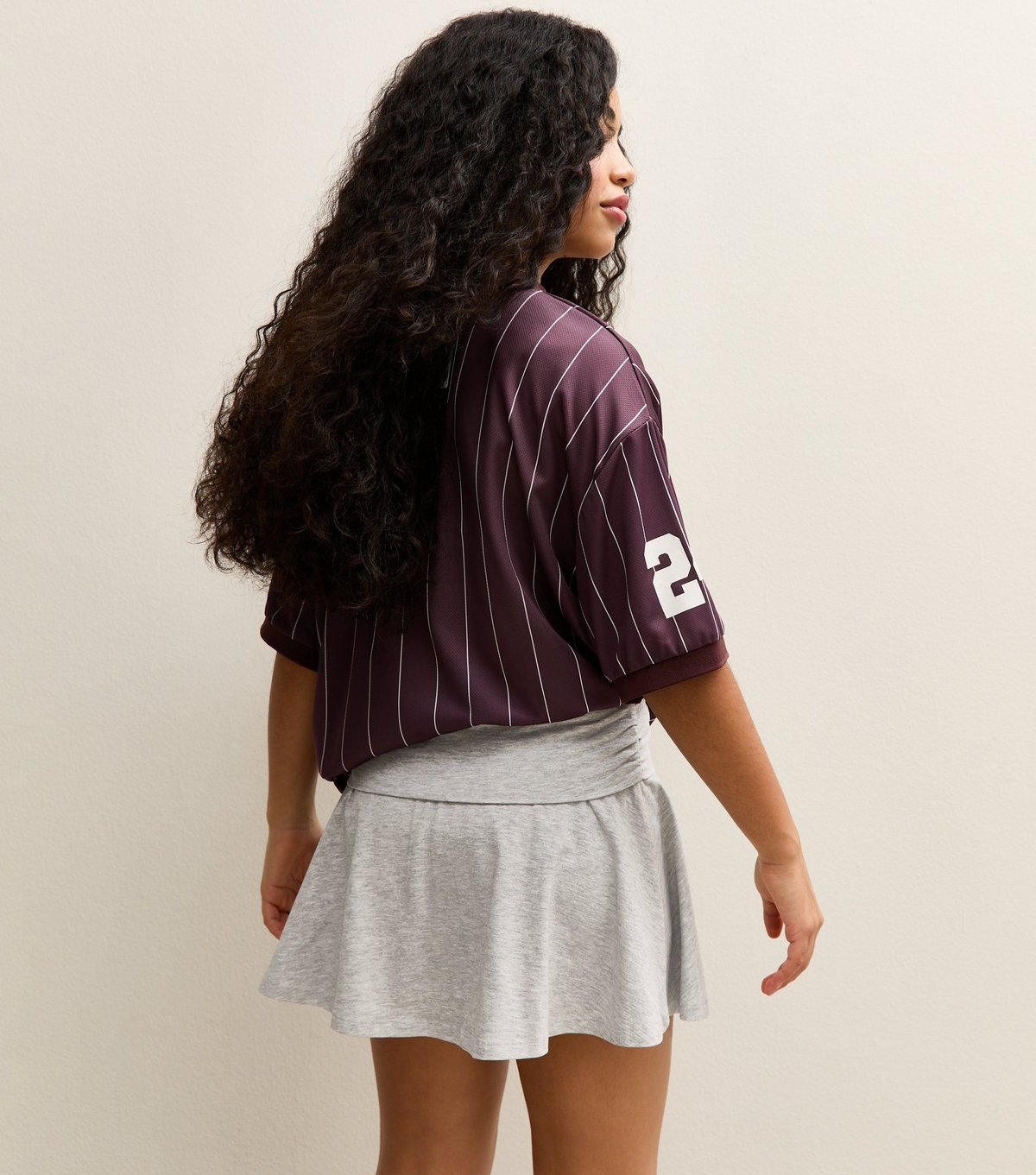 New Look Girls' Dark Grey Ruched Fold Over Skort New Look - 4