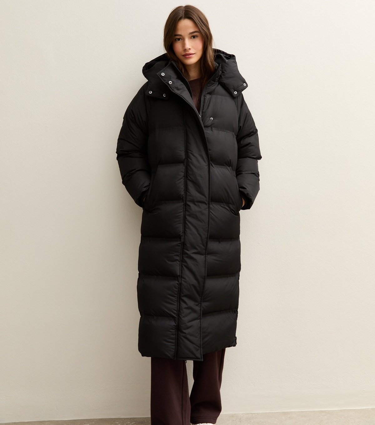 New Look Women's Black Longline Padded Puffer Coat New Look - 3