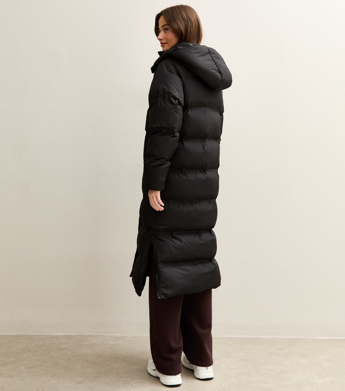 New Look Women's Black Longline Padded Puffer Coat New Look - 4