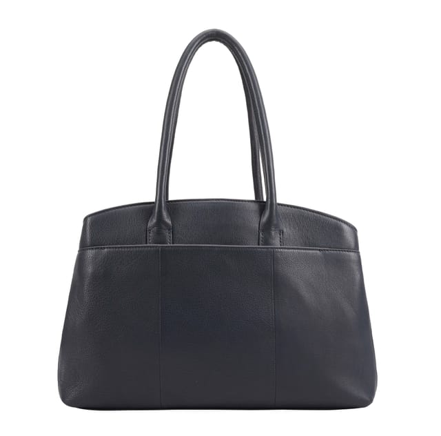 Paul Costelloe Paul Costelloe Women's Belbo Leather Shoulder Bag in Dark Navy - 3
