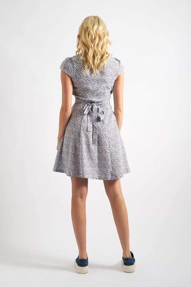 Louche Louche Women's Cathleen Mini Floral Tea Dress Blue - 2