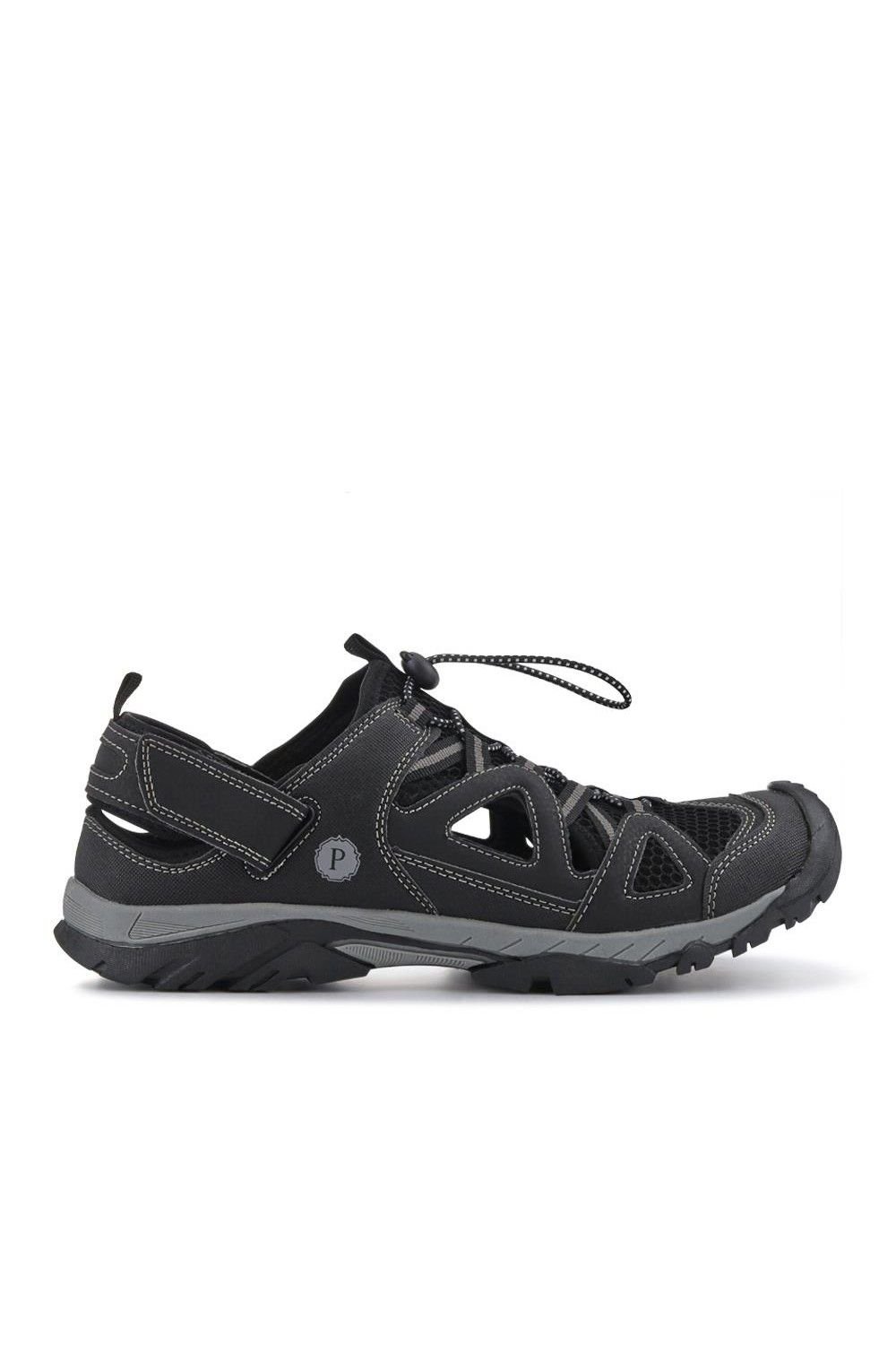 Pavers Pavers Men's Durable Walking Sandals in Black - 2