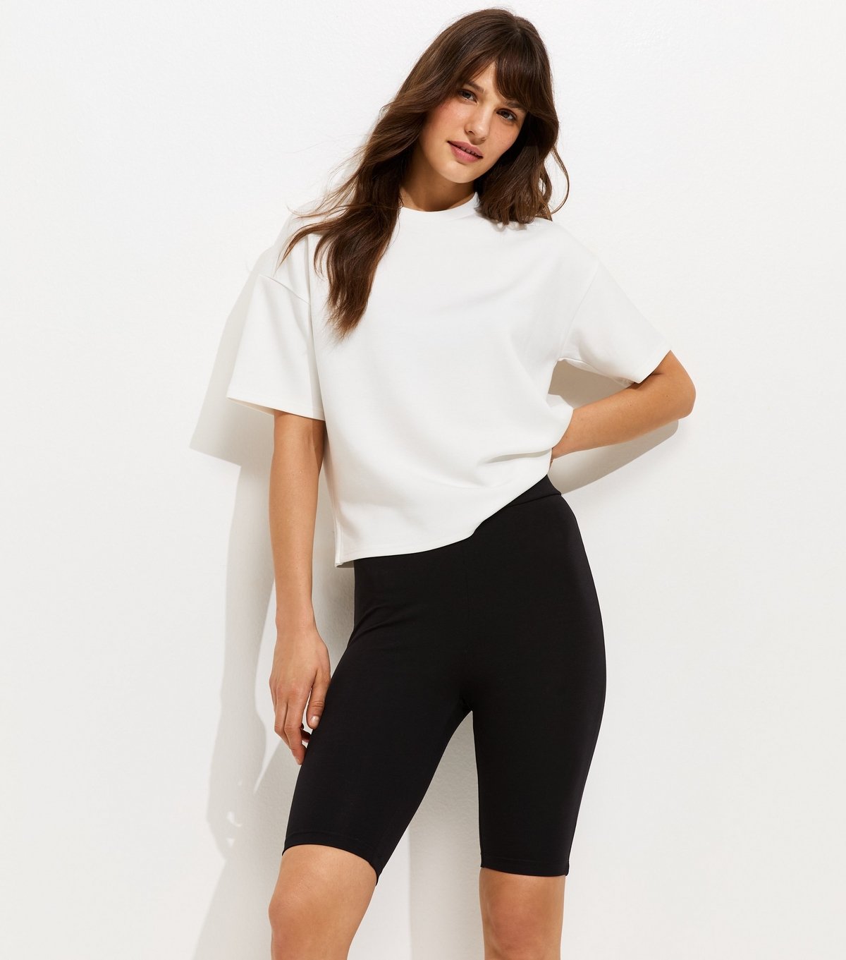 New Look Women's Tall Black Cycling Shorts New Look - 1