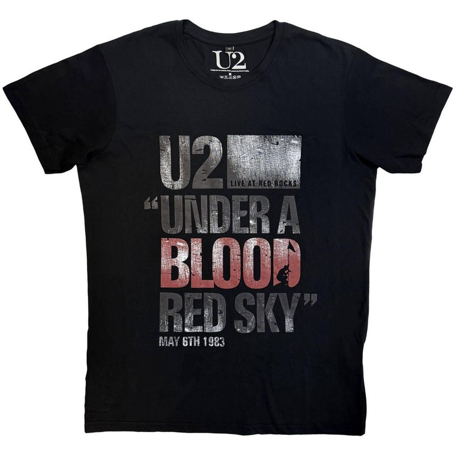 U2 U2 Men's Blood Red Sky Live T-Shirt in Black