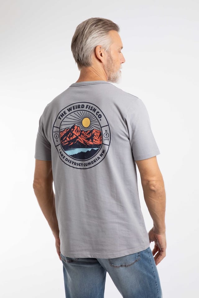 Weird Fish Weird Fish Men's Hiker Graphic T-Shirt in Grey - 3