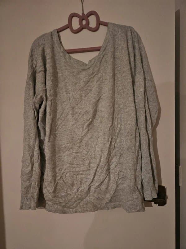 TU Vintage y2k open back tie neck lightweight jumper ladies size 16