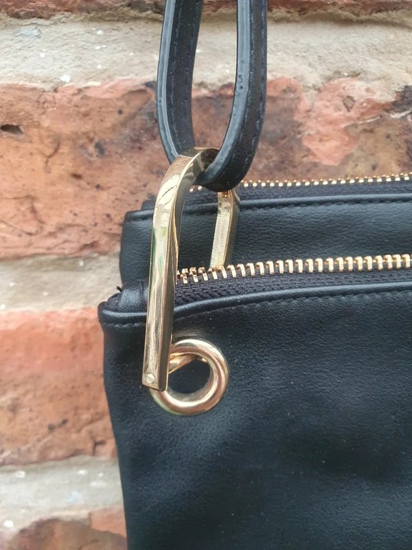 ASOS ASOS black bag faux leather crossbody handbag shoulder - 1