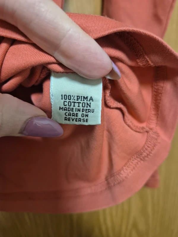 Spirit Of The Andes Spirit of the andes womens pima cotton long sleeve top large