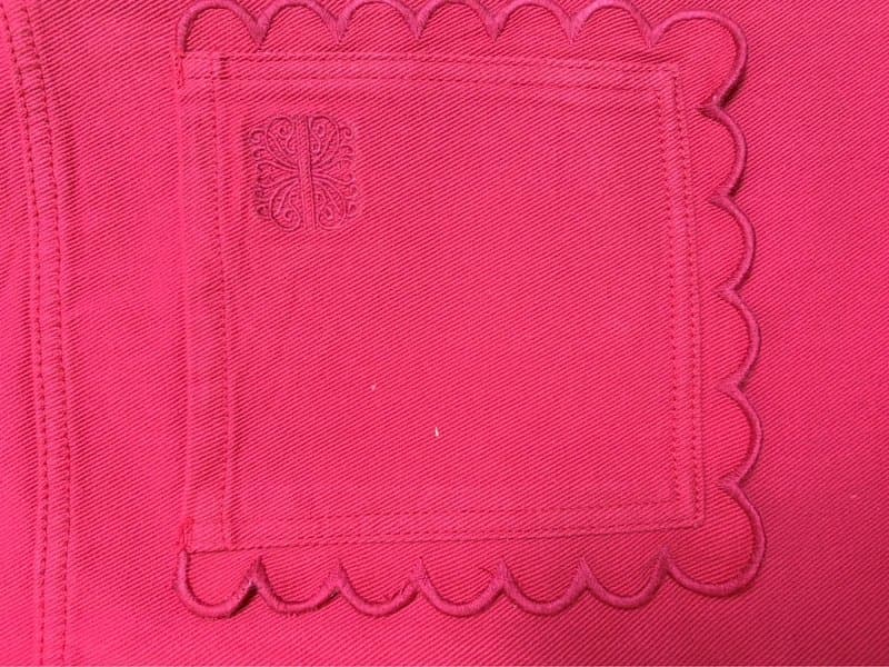Never Fully Dressed Red Wide Leg Jeans with Cute Boho Pockets Cost £80 See Pics for Measurements etc