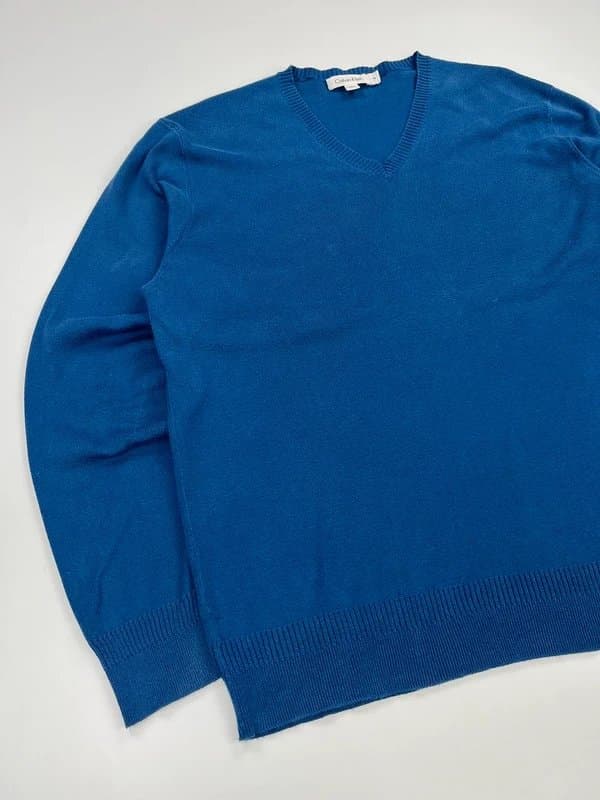 Calvin Klein Calvin Klein Knitted Jumper Mens Medium Blue Sweater