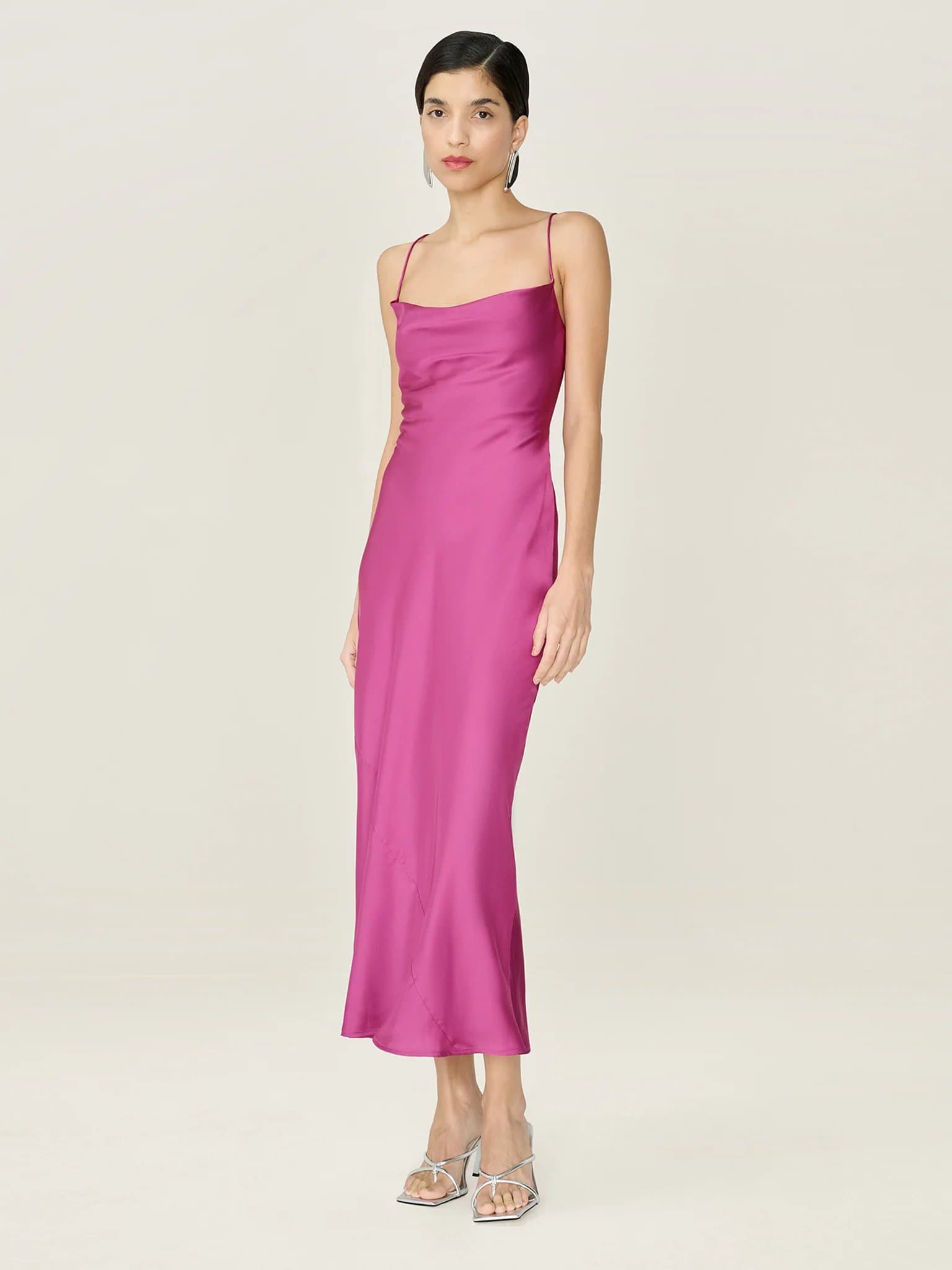 OMNES Riviera Dress in Magenta