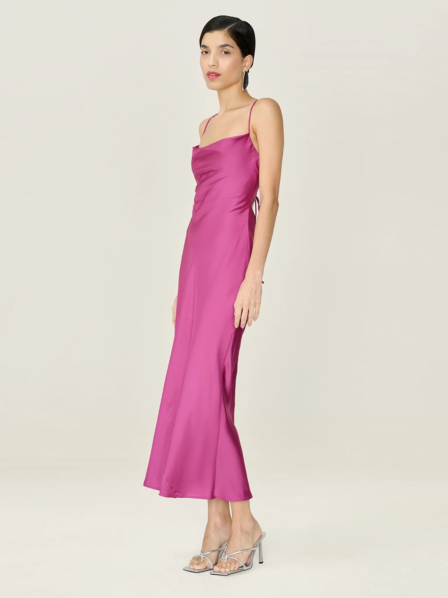 OMNES Riviera Dress in Magenta - 2