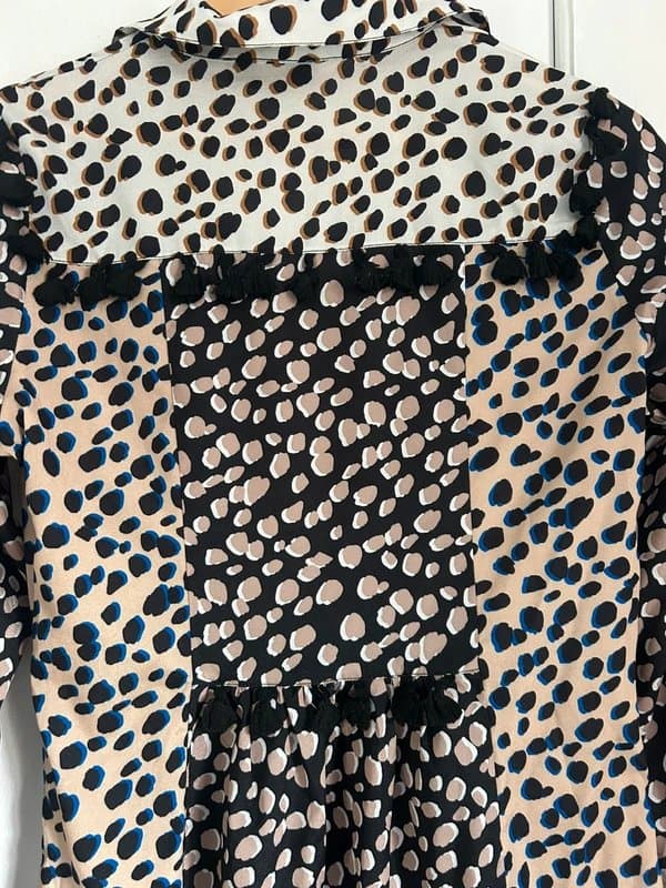 Never Fully Dressed Never Fully Dressed contrasting leopard print size M