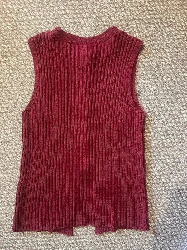 ASOS red asos knitted vest