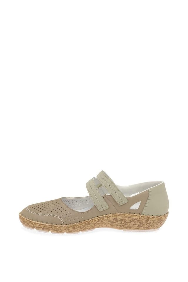 Rieker Rieker Women's 'Andrea' Mary-Jane Shoes in Beige - 2