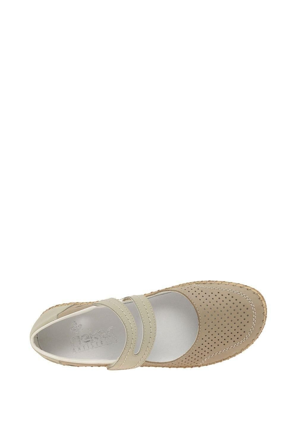Rieker Rieker Women's 'Andrea' Mary-Jane Shoes in Beige - 4