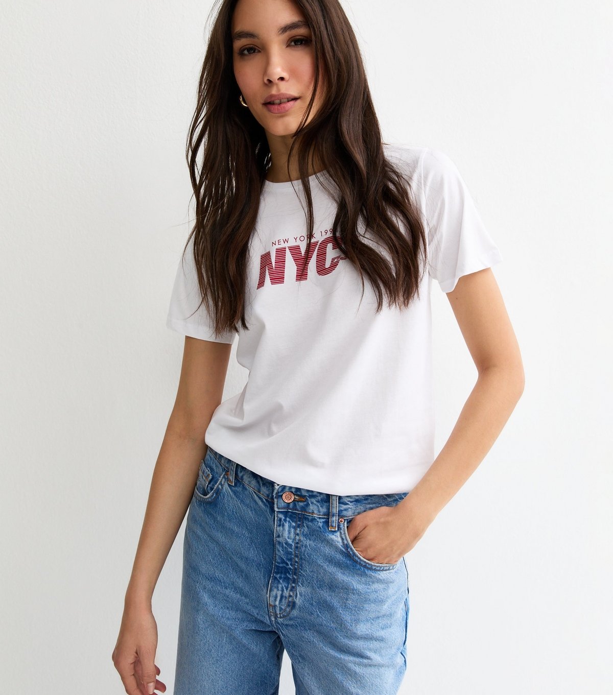 New Look Women's White NYC Run Print T-Shirt New Look - 2