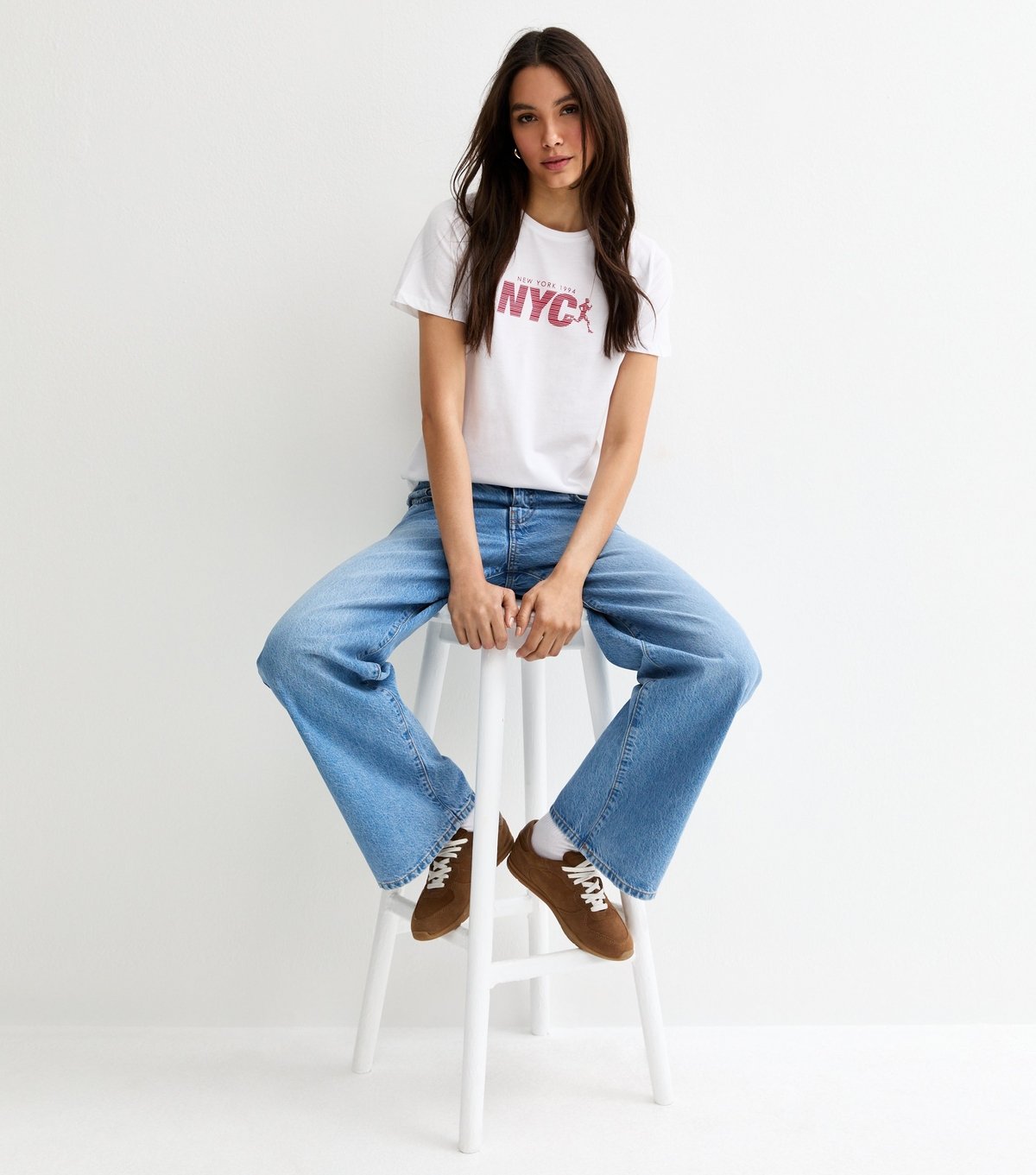 New Look Women's White NYC Run Print T-Shirt New Look - 4