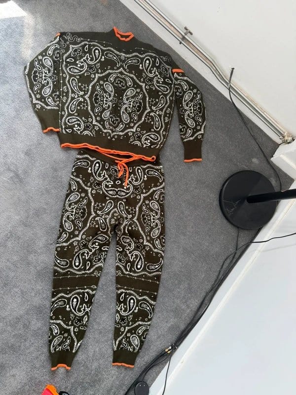Never Fully Dressed Multi Paisley Print Tracksuit