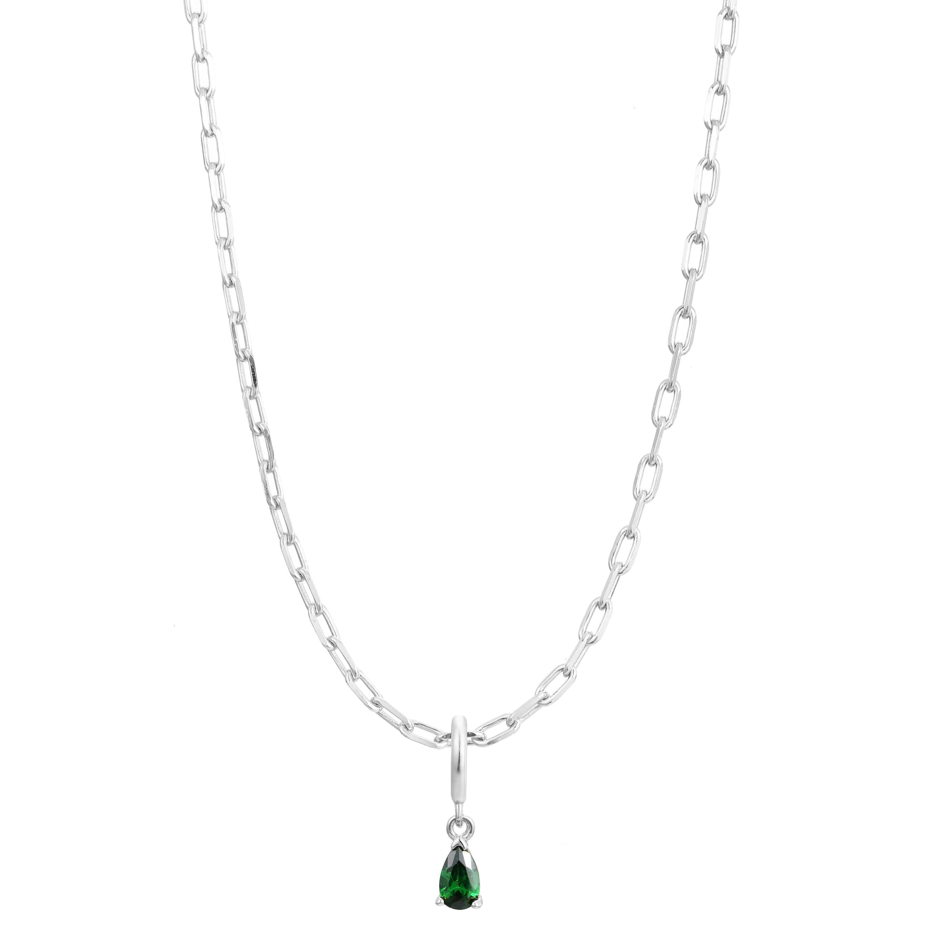 Gold Trip Gold Trip Silver May Birthstone Necklace