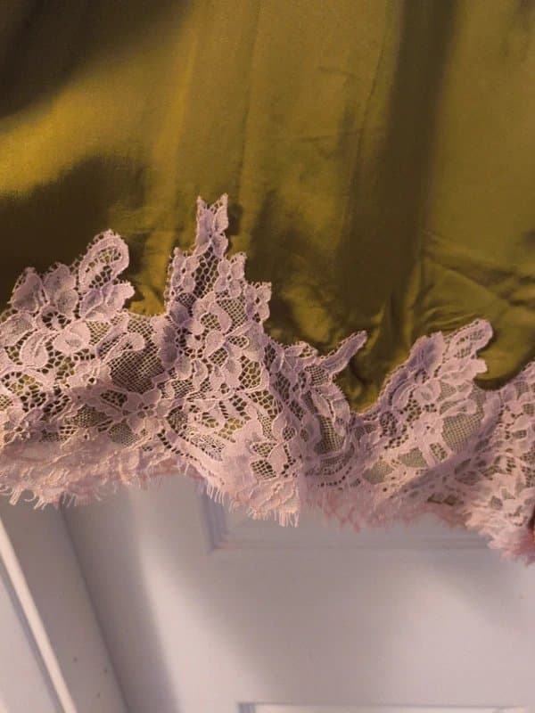 Never Fully Dressed Khaki short with pink lace details