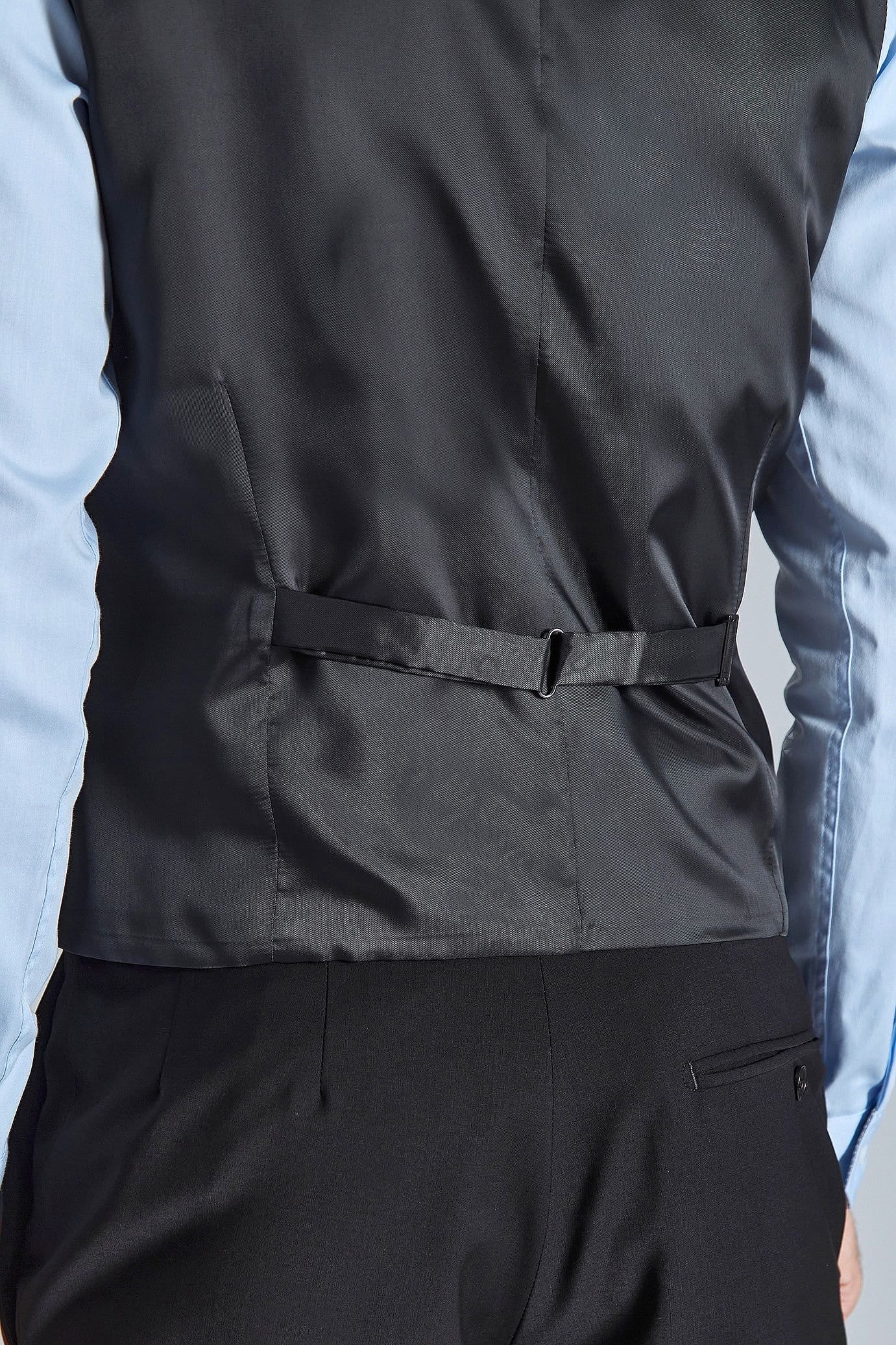 Ted Baker Ted Baker Men's Premium Black Panama Slim Waistcoat - 4