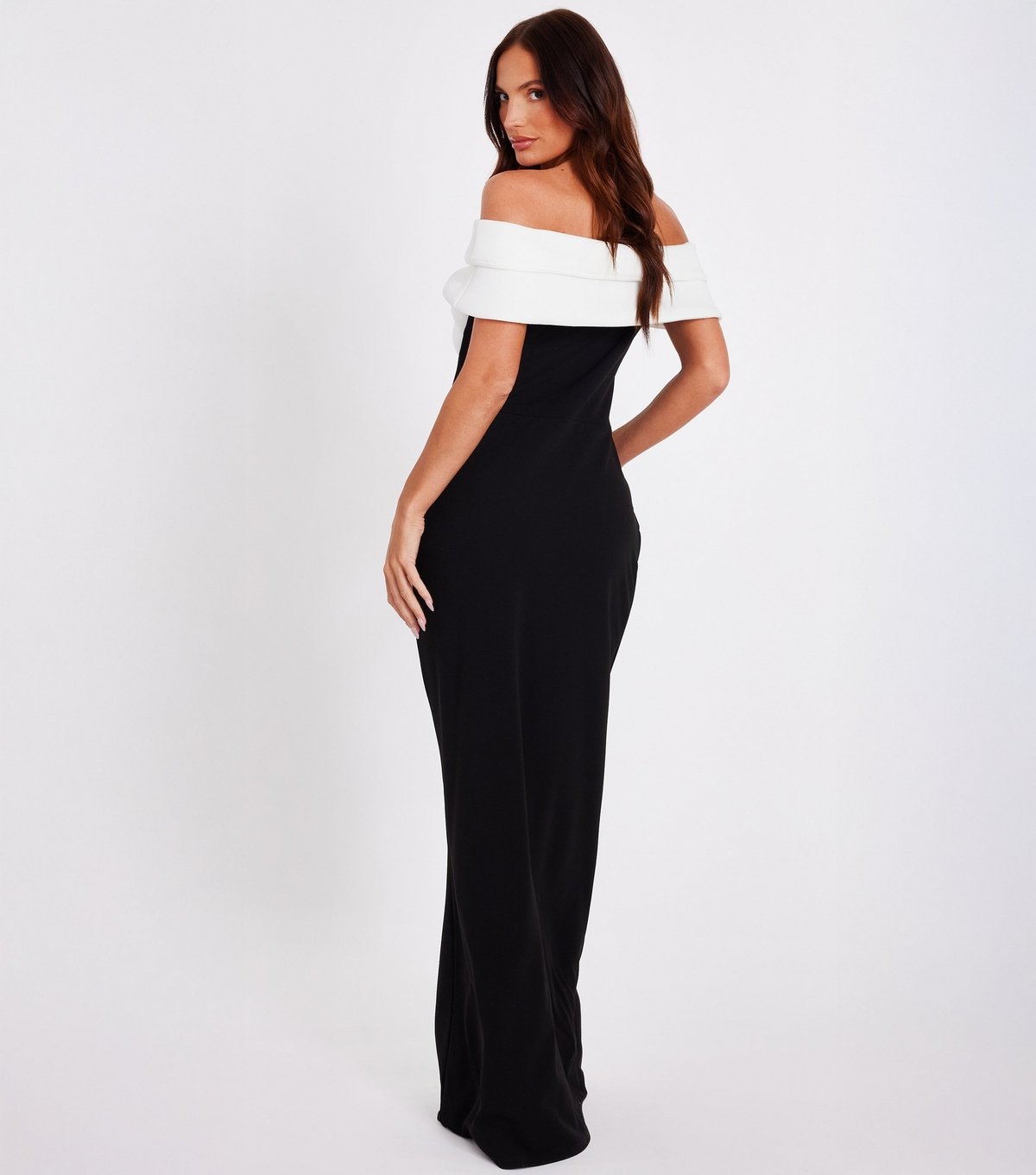 Quiz Women's Black Off-Shoulder Maxi Dress Quiz New Look - 3