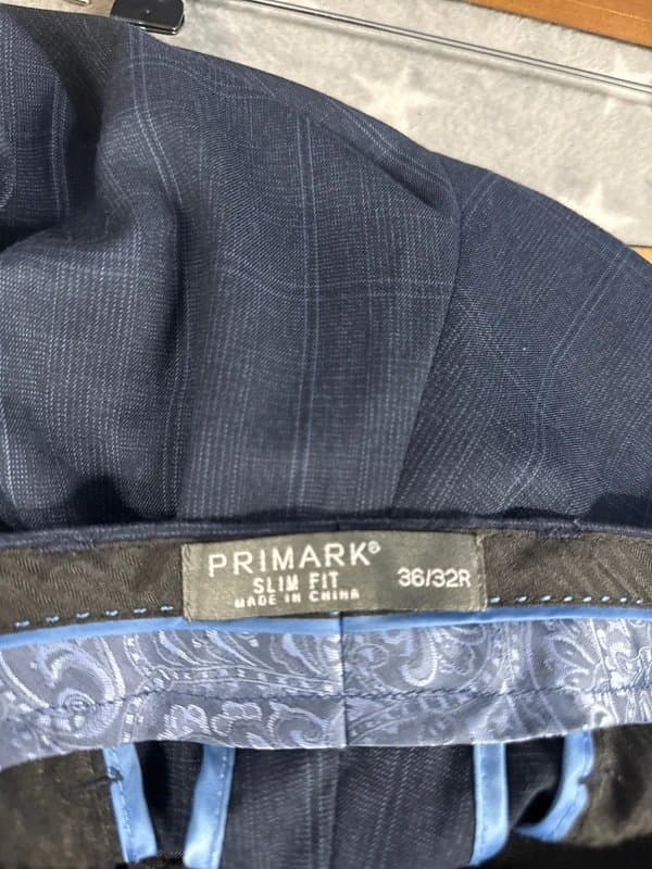 Primark Men’s Primark slim fit suit trousers size w36 L32r