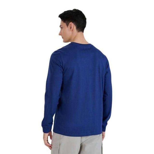 4F 4F Men's WMM00TLONM432 Long-Sleeved T-Shirt in Navy - 2