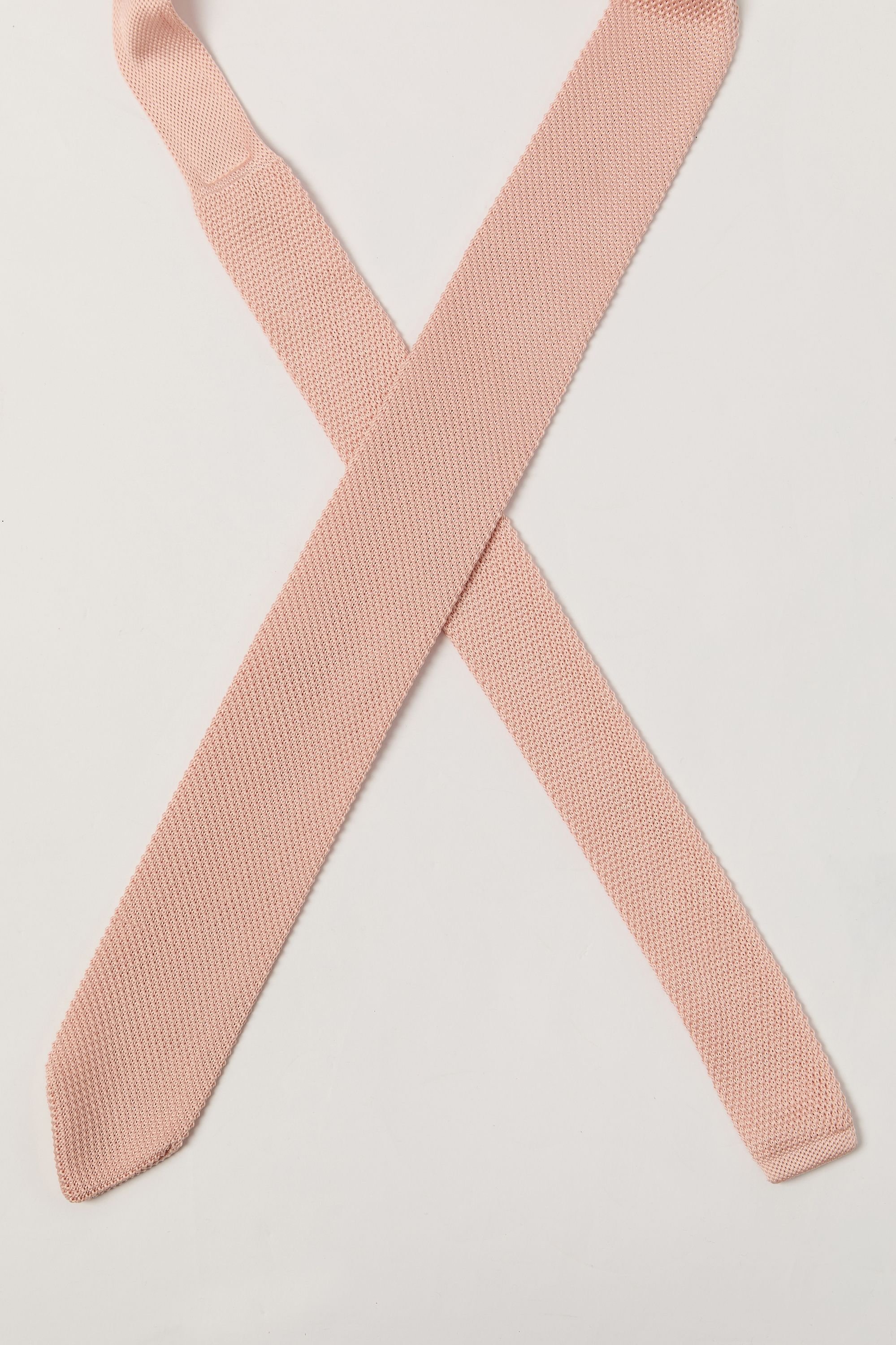 Antique Rogue Antique Rogue Men's Knitted Tie in Pink - 3