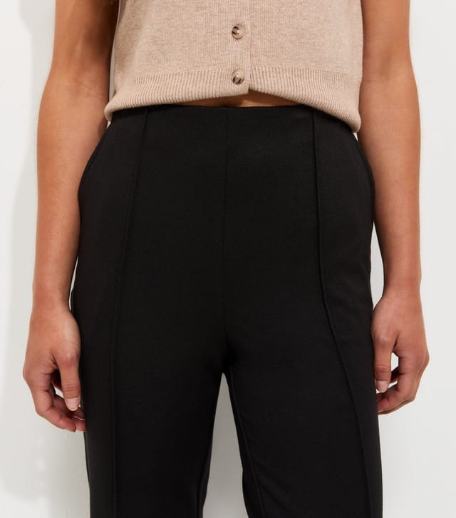 New Look Women's Petite Black Jersey Twill Slim Leg Trousers New Look - 3