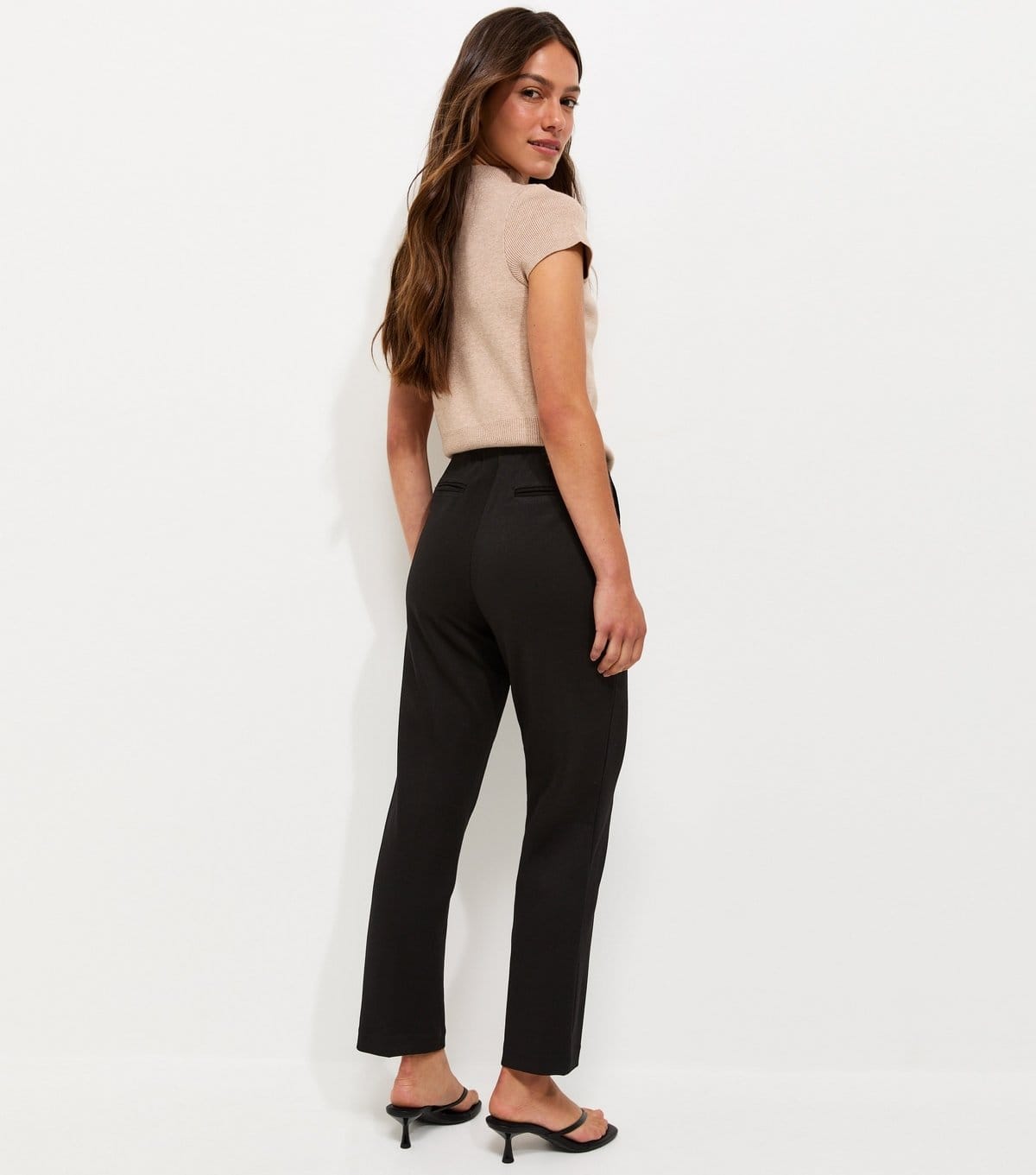 New Look Women's Petite Black Jersey Twill Slim Leg Trousers New Look - 4