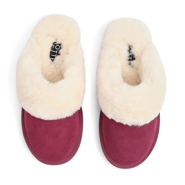 Hotter Hotter Women's 'Candy' Slippers in Maroon - 3