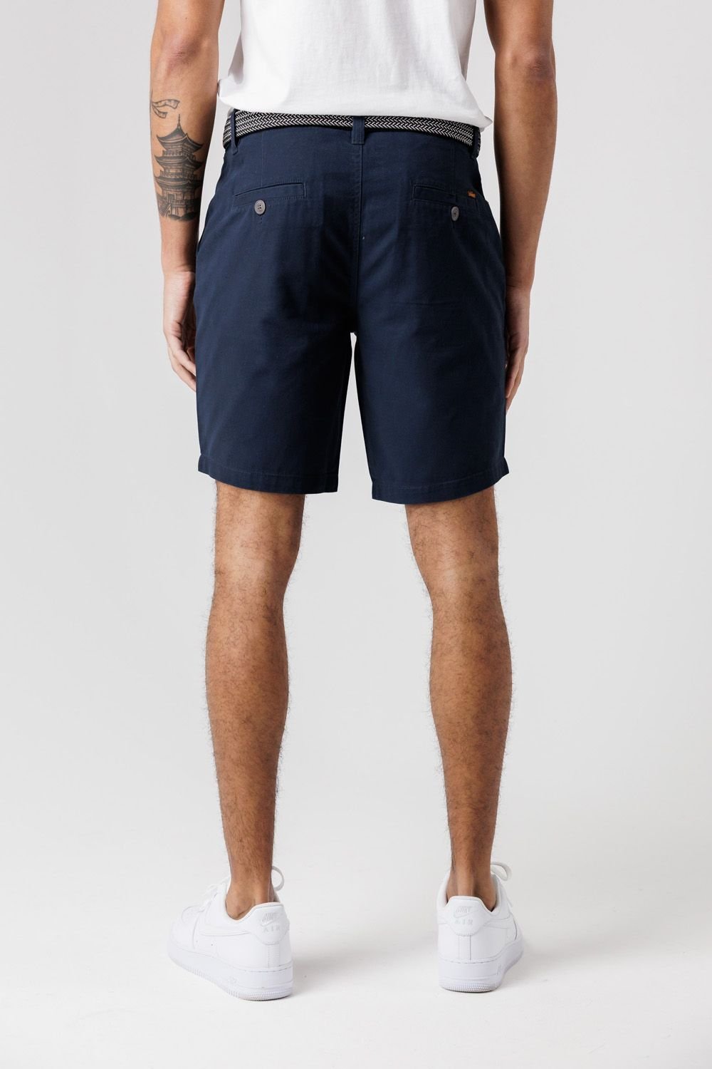 Tokyo Laundry Tokyo Laundry Men's Cotton Twill Peached Shorts in Navy - 2