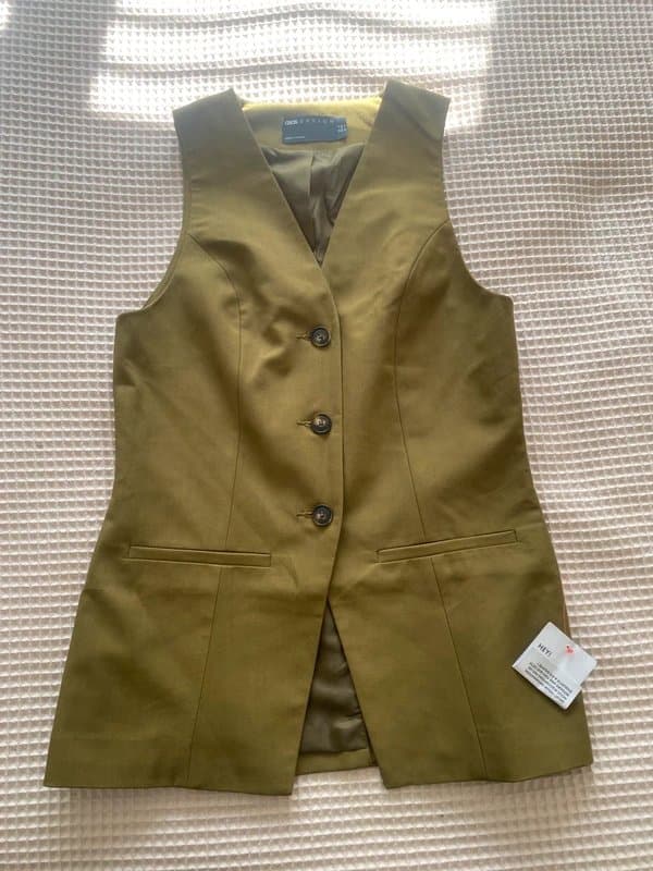 ASOS Design ASOS Khaki waistcoat